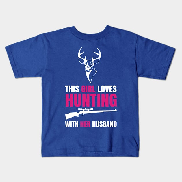 Hunting With My Husband Kids T-Shirt by veerkun